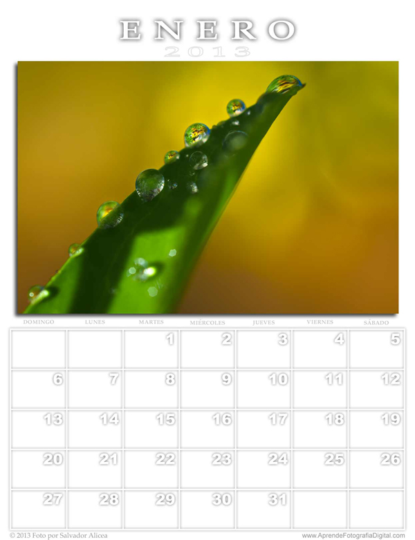 Foto Calendario para el mes de enero 2013 AprendeFotografiaDigital